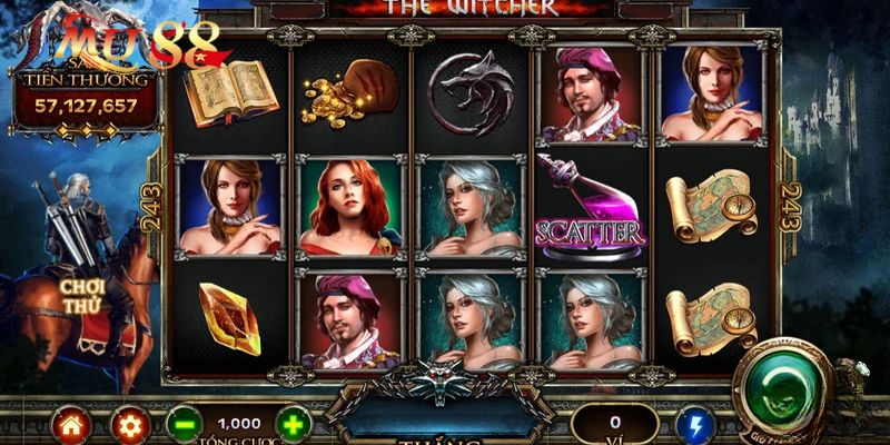 Hệ thống biểu tượng slot The Witcher